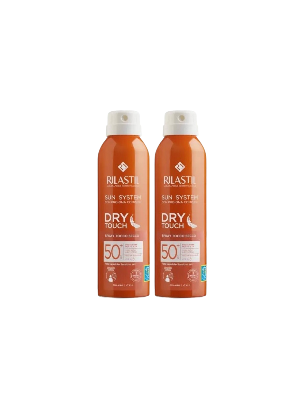 Rilastil duplo dry touch spray transparente SPF+50 200ml