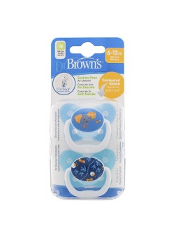 Dr brown´s chupete prevent silicona escudo mariposa 6-12m