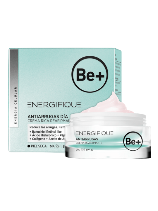 BE+ ENERGIFIQUE ANTIARRUGAS DIA REAFIRMANTE PIEL SECA 1 TARRO 50 ML