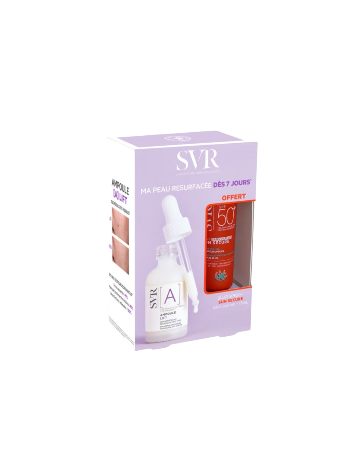 SVR pack ampoule lift + solar SPF50