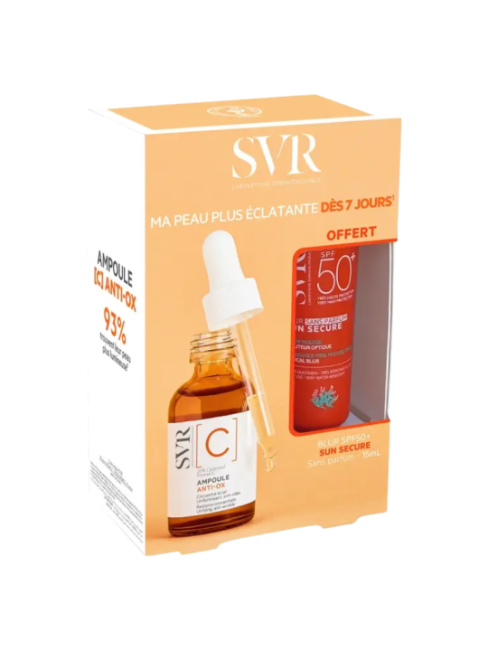 SVR pack ampoule anti-ox + solar SPF 50