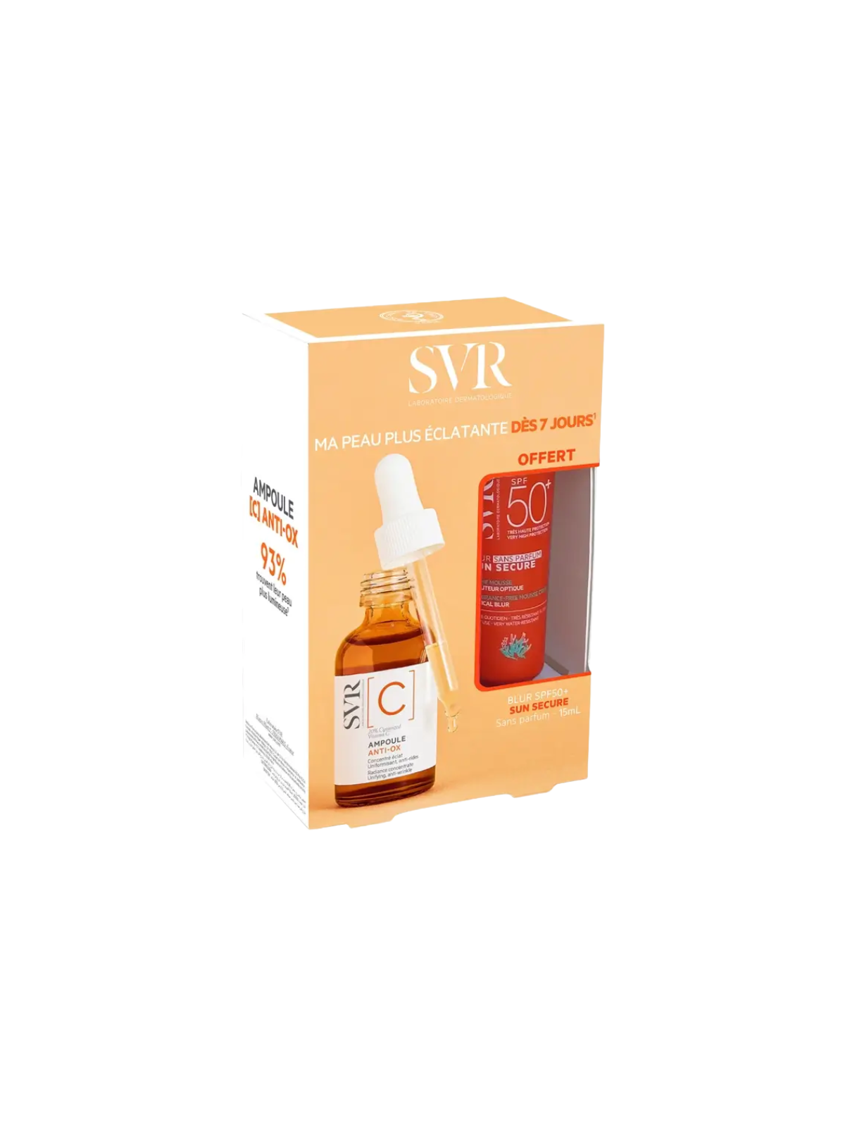 SVR pack ampoule anti-ox + solar SPF 50