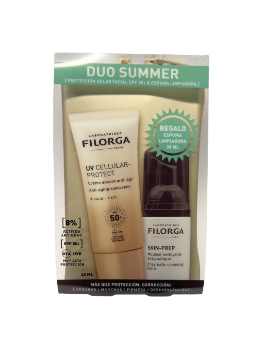 Filorga duo summer solar facial & espuma limpiadora
