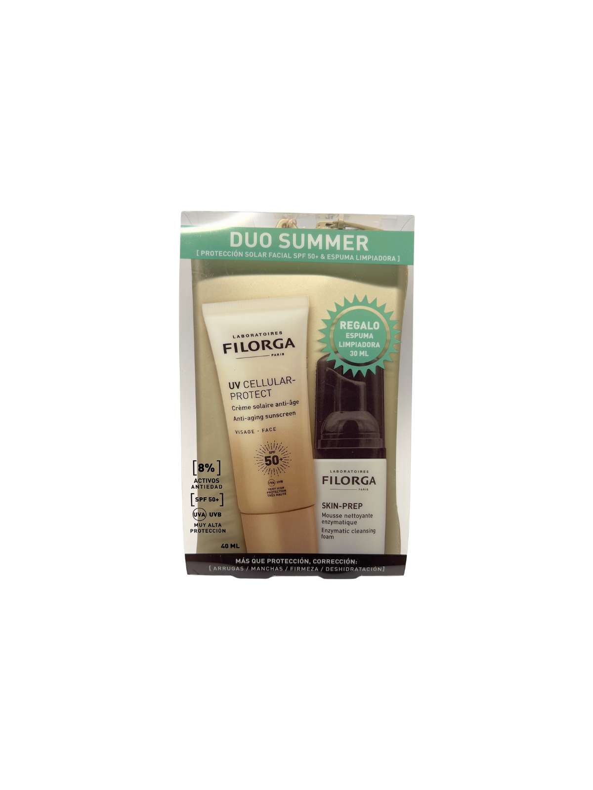 Filorga duo summer solar facial & espuma limpiadora