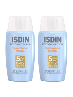 Isdin fusion water magic SPF 50 DUPLO promoción