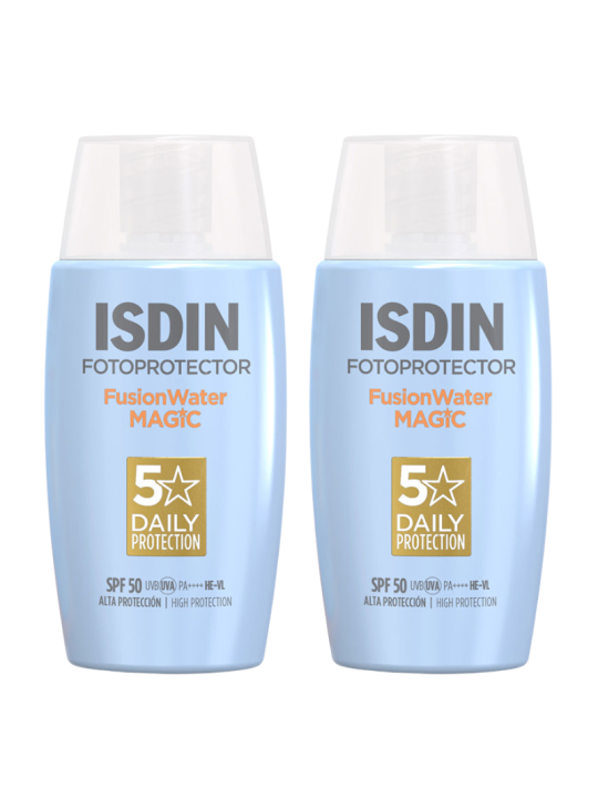 Isdin fusion water magic SPF 50 DUPLO promoción