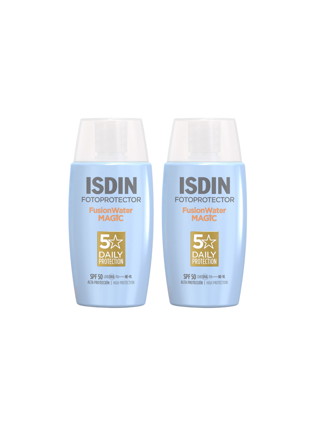 Isdin fusion water magic SPF 50 DUPLO promoción