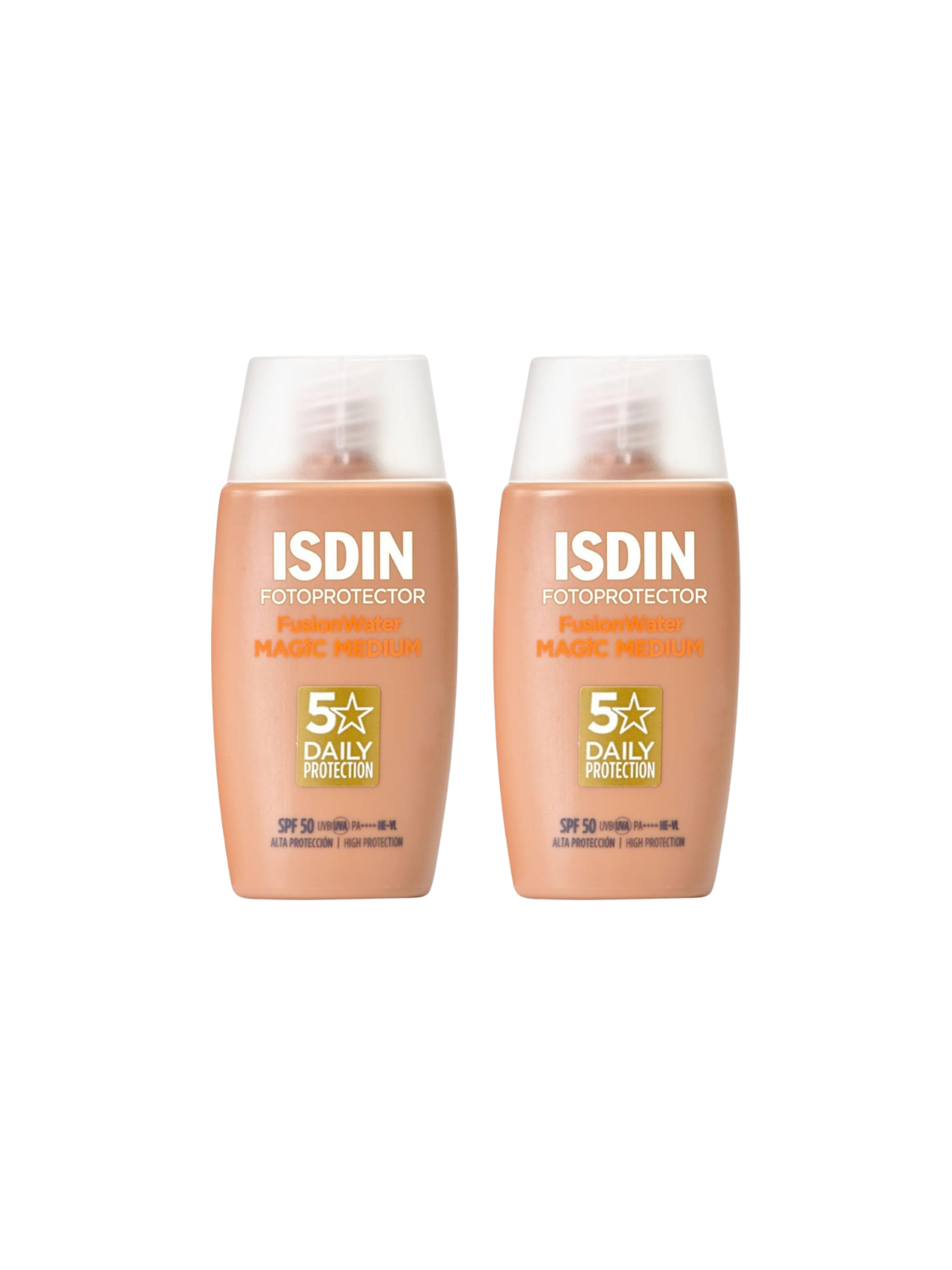 Isdin fusion water magic color medium SPF 50 DUPLO promoción