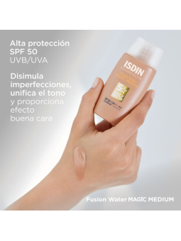 Isdin fusion water magic color medium SPF 50 DUPLO promoción