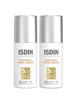 Isdin fusion water magic repair SPF 50 DUPLO promoción