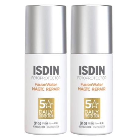 Isdin fusion water magic repair SPF 50 DUPLO promoción
