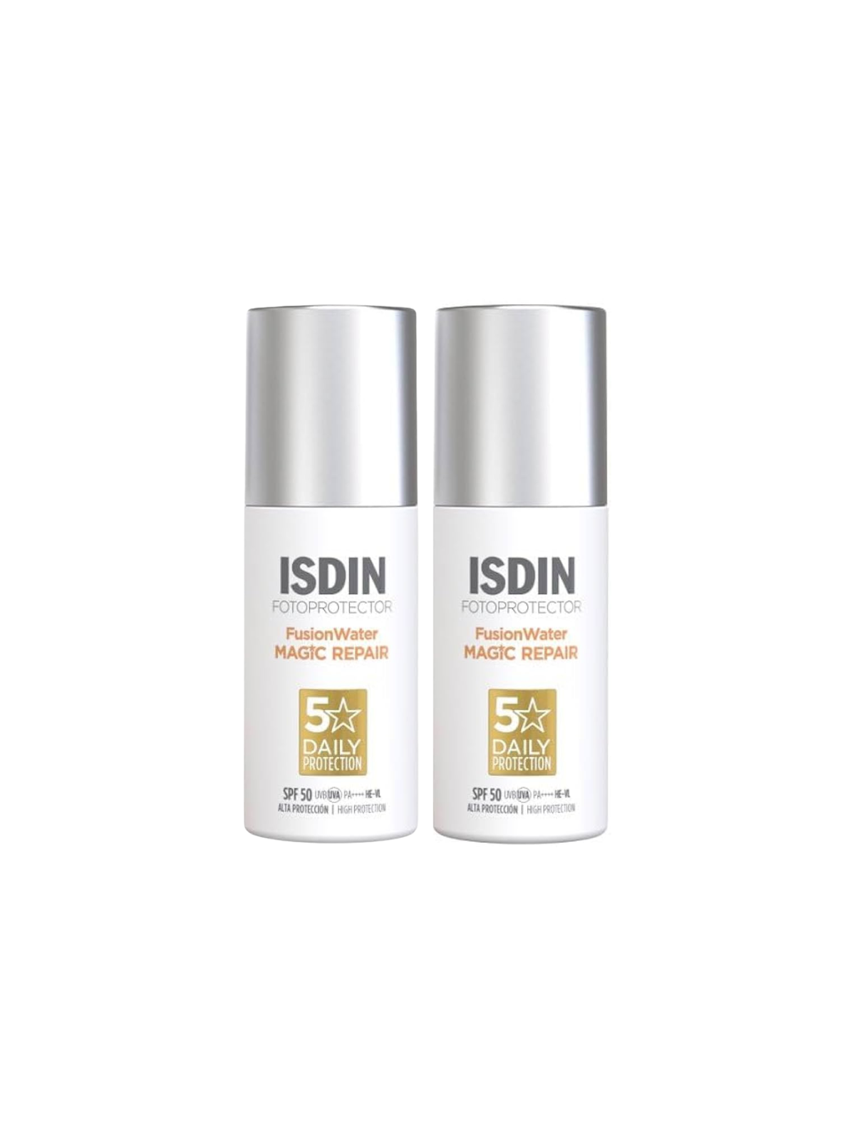 Isdin fusion water magic repair SPF 50 DUPLO promoción