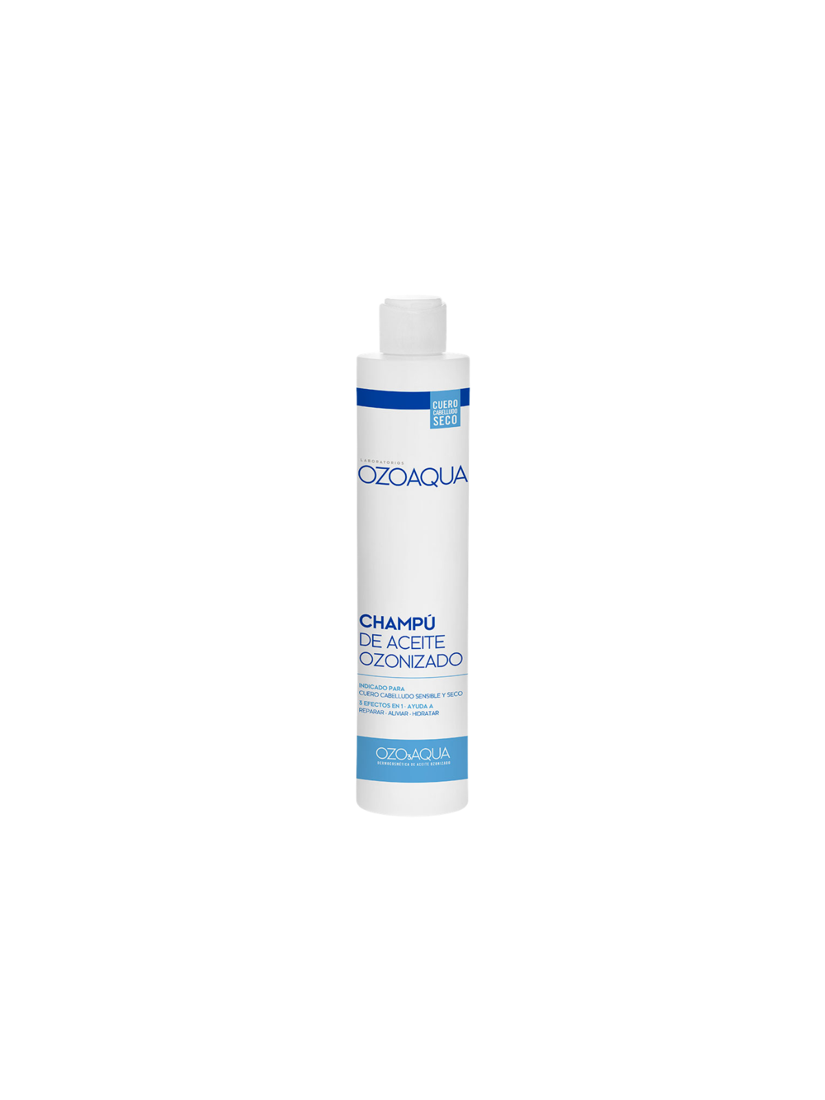 Ozoaqua Champú de Aceite Ozonizado Cuero cabelludo seco y cabello largo 250ml