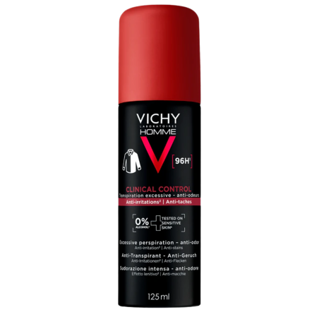 Vichy clinical control 96h homme antitranspirante spray 125ml