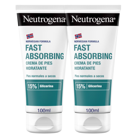 Neutrogena crema de pies absorcion inmediata duplo