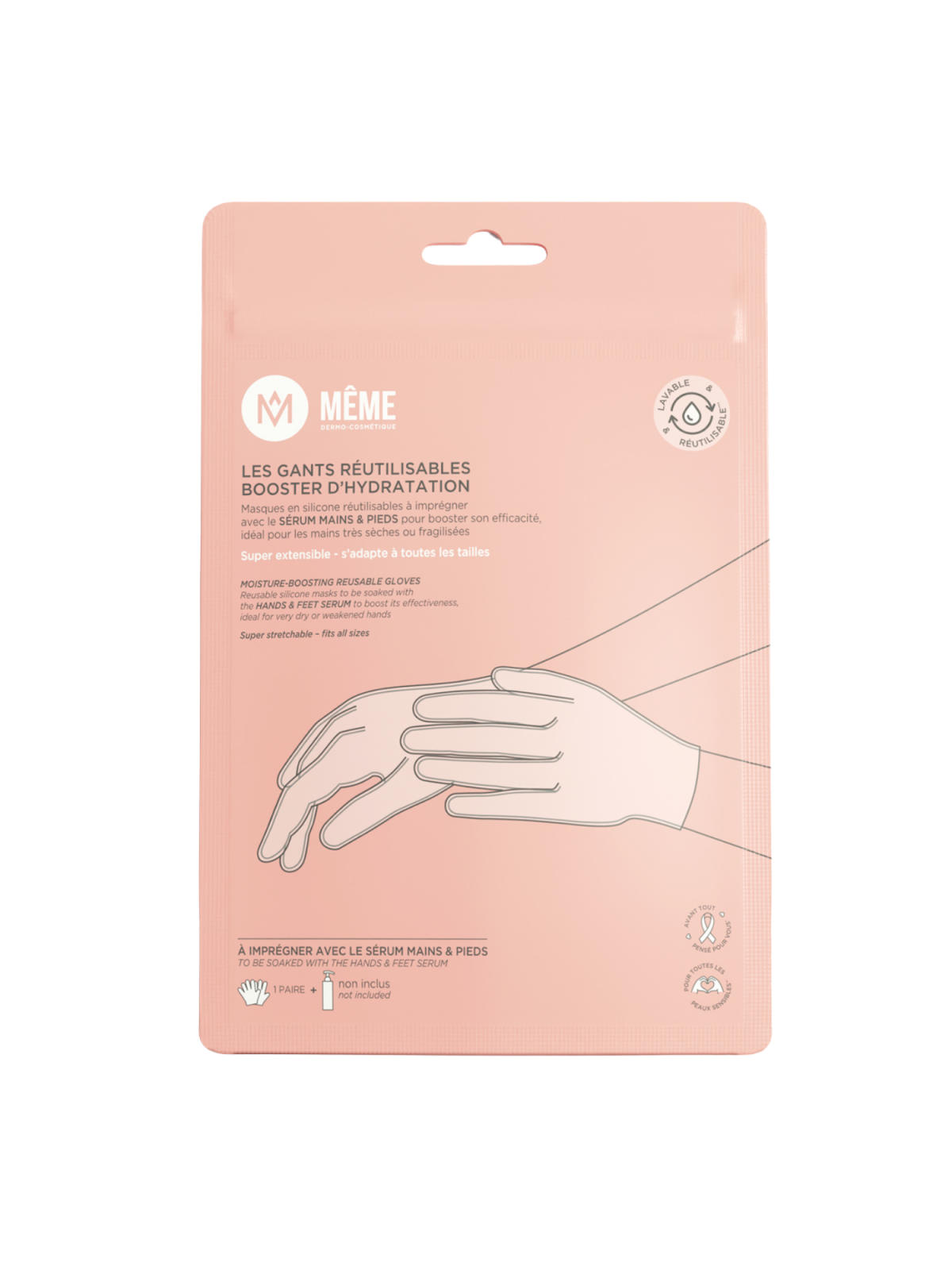 Meme guantes reutilizables potenciadores de hidratacion 1 par