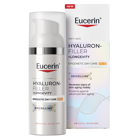 Eucerin Hyaluron-Filler + Longevity Epigenetic Crema de Día FPS30 50 ml
