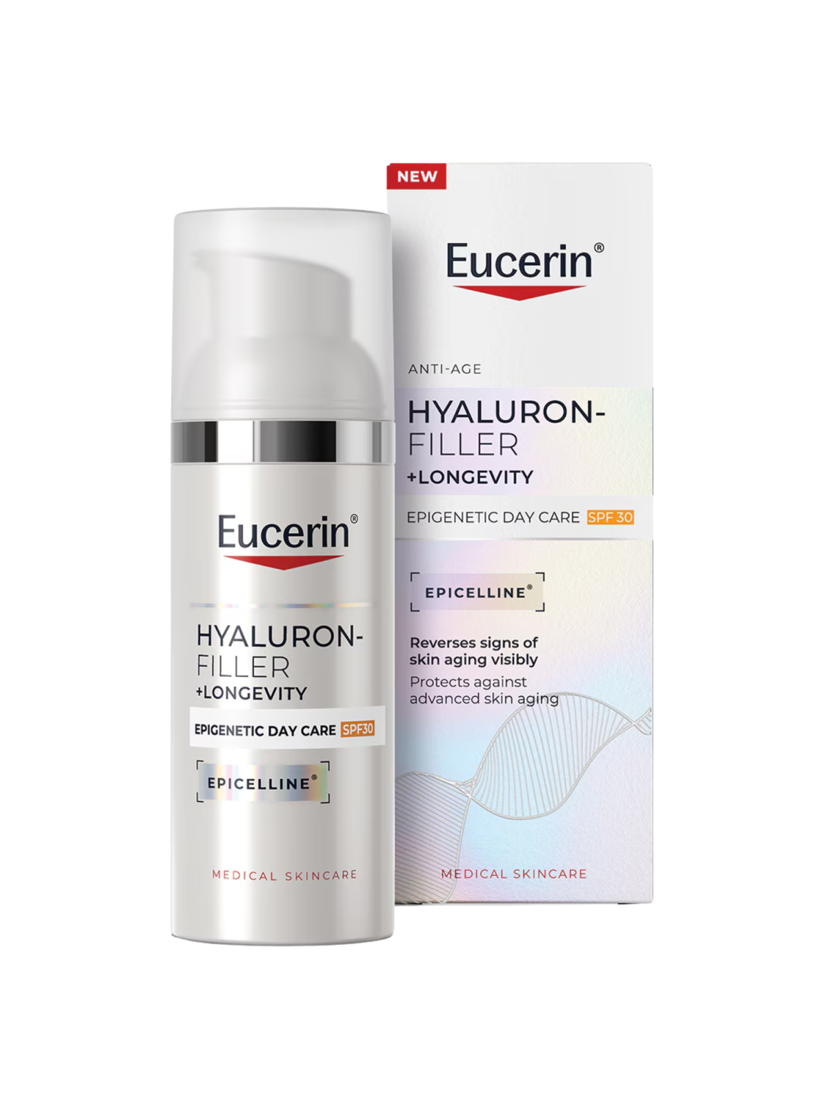 Eucerin Hyaluron-Filler + Longevity Epigenetic Crema de Día FPS30 50 ml