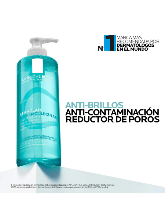 La Roche-Posay Effaclar Supramolecular Gel Limpiador 400 ml