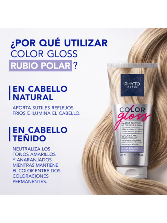 Phyto Color Gloss Rubio Polar Mascarilla 200 ml