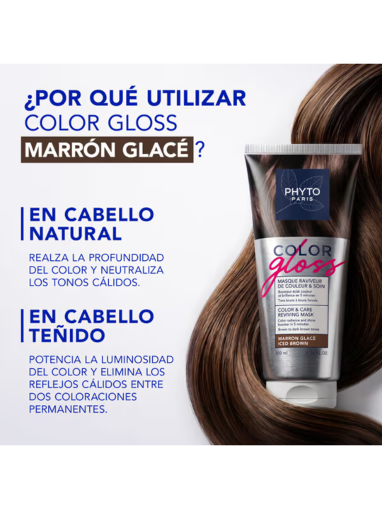 Phyto Color Gloss Mascarilla Marrón Glacé 200 ml