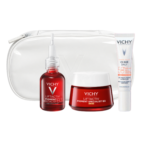 Vichy Cofre Navideño Liftactiv B3 Sérum Antimanchas + Crema B3 Antimanchas + Capital Soleil SPF50+