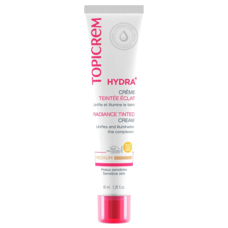 Topicrem Hydra+ Crema Iluminadora con Color Medium SPF 50 40 ml