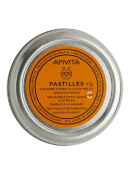 Apivita pastillas garganta tos propóleo regaliz