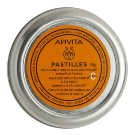 Apivita pastillas garganta tos propóleo regaliz