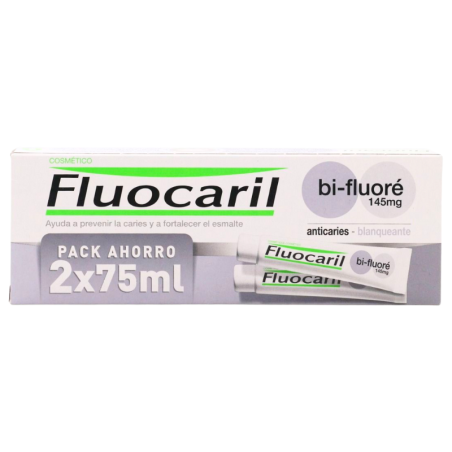 Fluocaril bi fluore blanqueante duplo 2x75ml