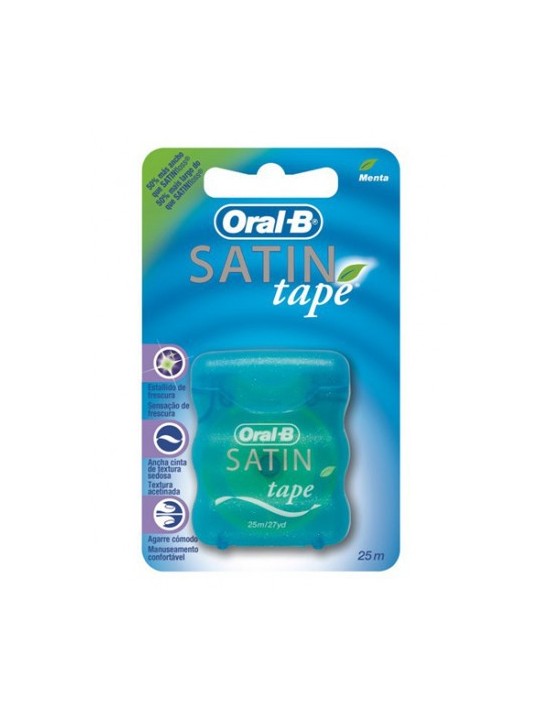 Oral b cinta dental satin tape fluor menta