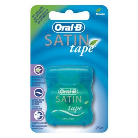 Oral b cinta dental satin tape fluor menta