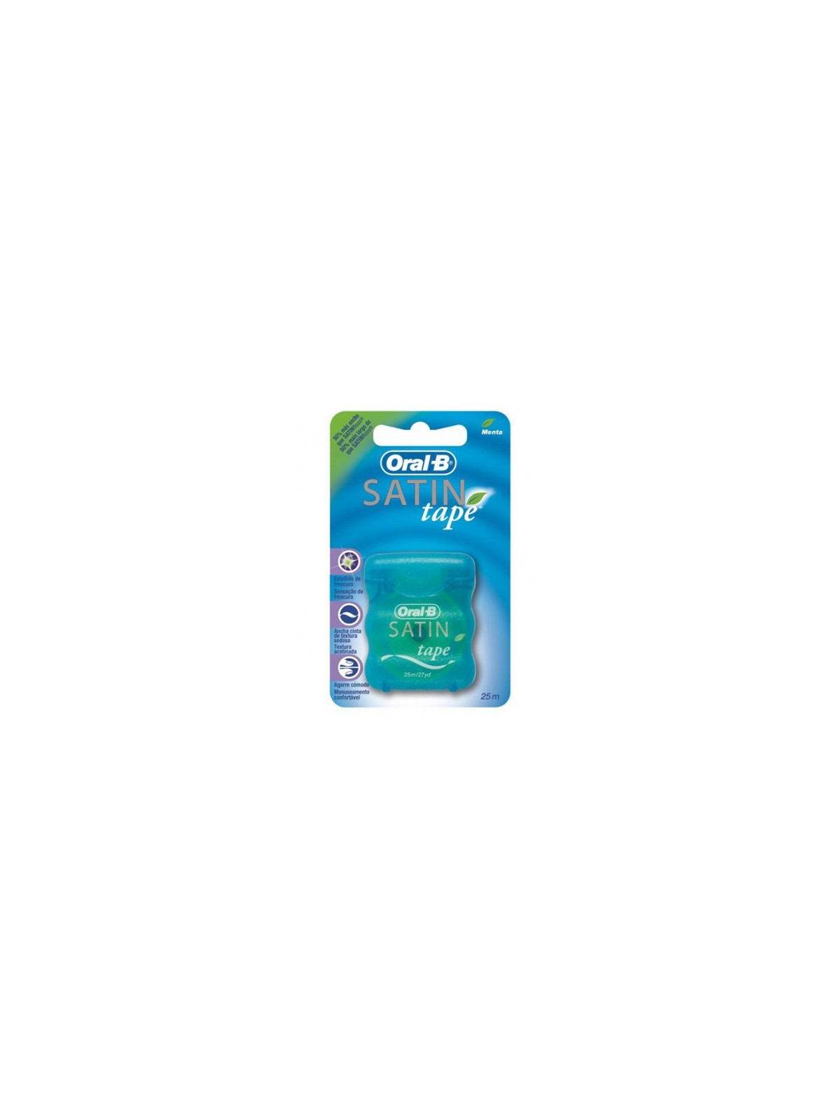 Oral b cinta dental satin tape fluor menta