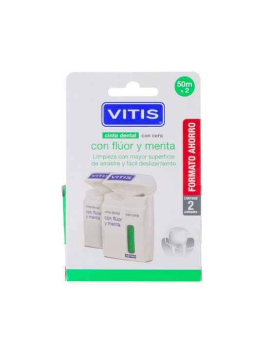 Vitis duplo cinta flúor y menta con cera