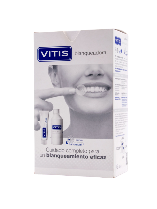 Vitis pack blanqueante pasta + enjuague