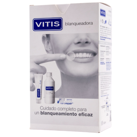 Vitis pack blanqueante pasta + enjuague