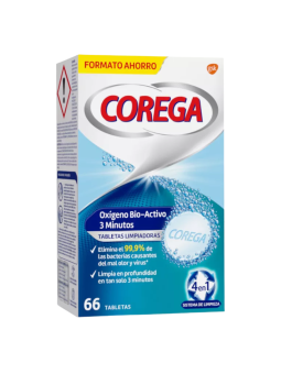 Corega oxigeno bio-activo 3 minutos 66 tabletas