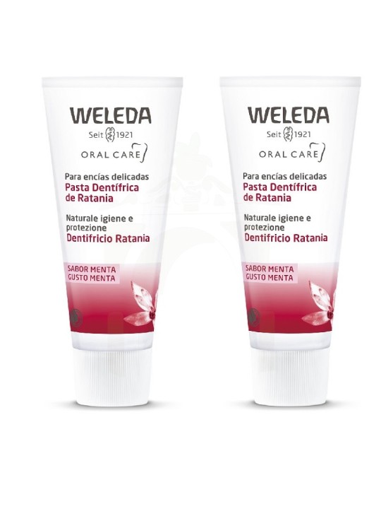 Weleda pasta dentifrica de ratania duplo