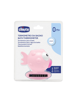 Chicco termometro baño pez globo rosa