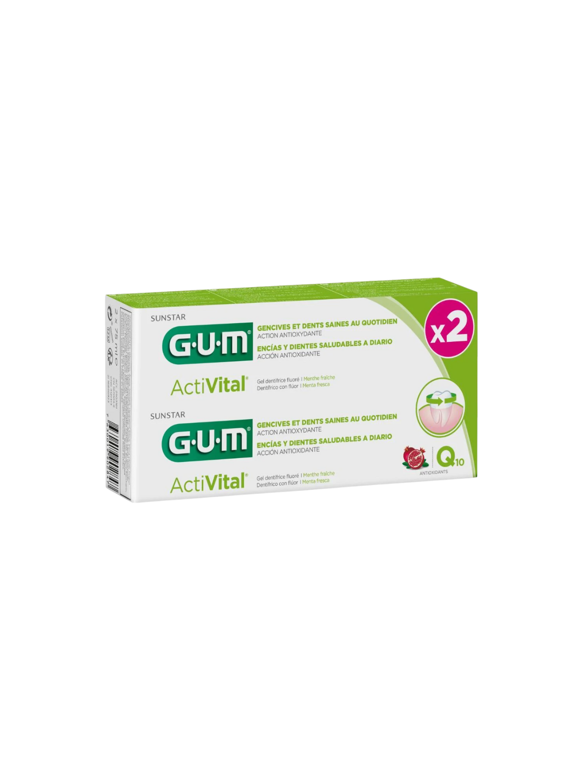 Gum pasta activital duplo