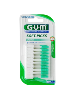 Gum soft picks + fluoride 80 uds