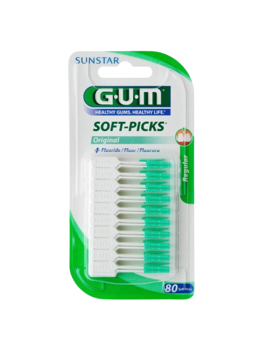 Gum soft picks + fluoride 80 uds