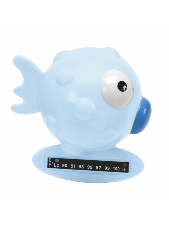 Chicco termometro baño pez globo azul