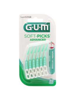 Gum soft picks advanced 650 regular 30 uds