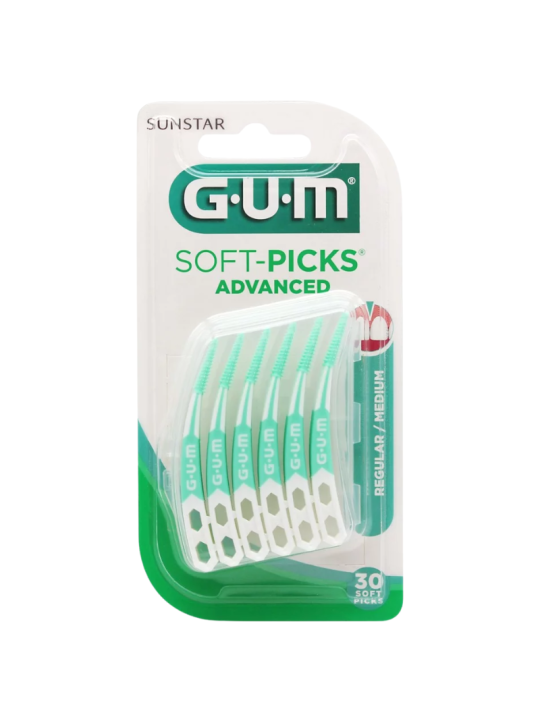 Gum soft picks advanced 650 regular 30 uds