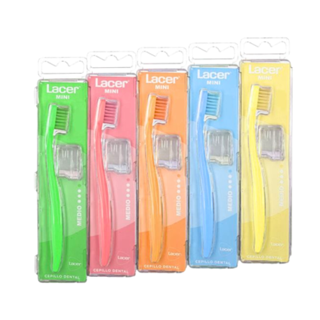 Lacer cepillo dental adulto mini medio
