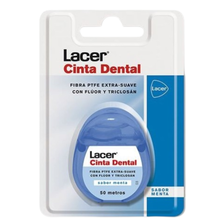 Lacer cinta dental fluor triclosan menta