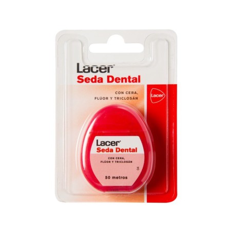 Lacer seda dental con cera fluor triclosan