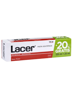 Lacer pasta dentifrica 125 ml + 25 ml regalo