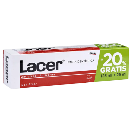 Lacer pasta dentifrica 125 ml + 25 ml regalo